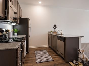 Kitchen with appliances